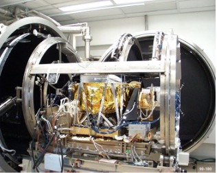 image of AIRS in thermal vacuum chamber at BAE