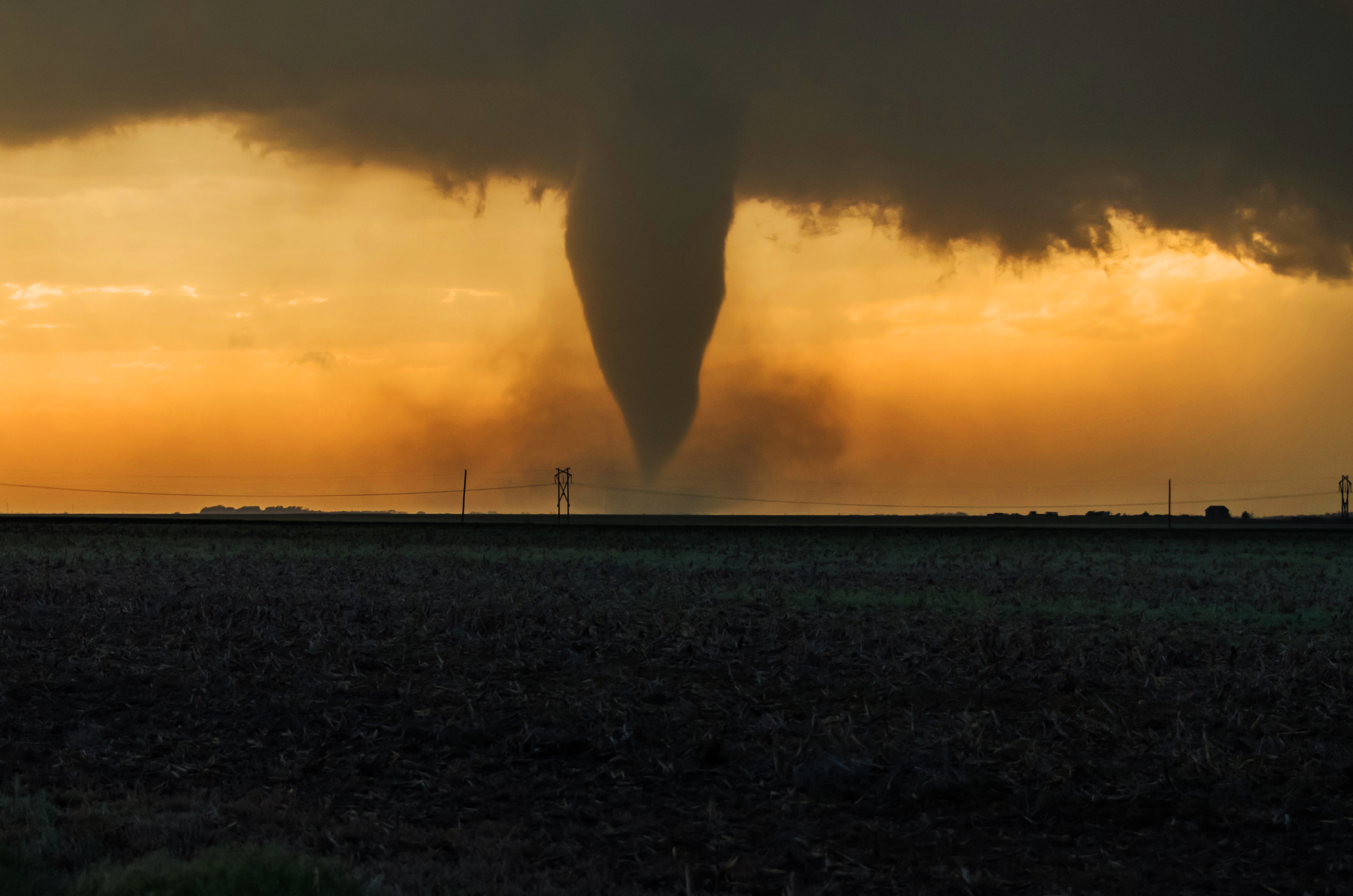 EF-4 Tornado near Rozel, Kansas