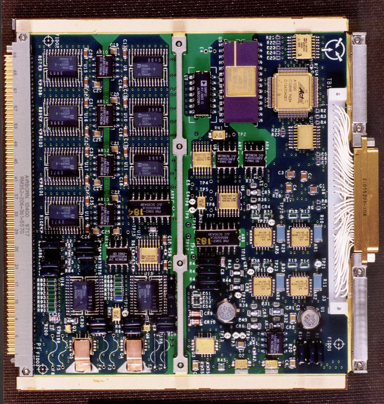 AIRS ADM engineering data collection board, frontside