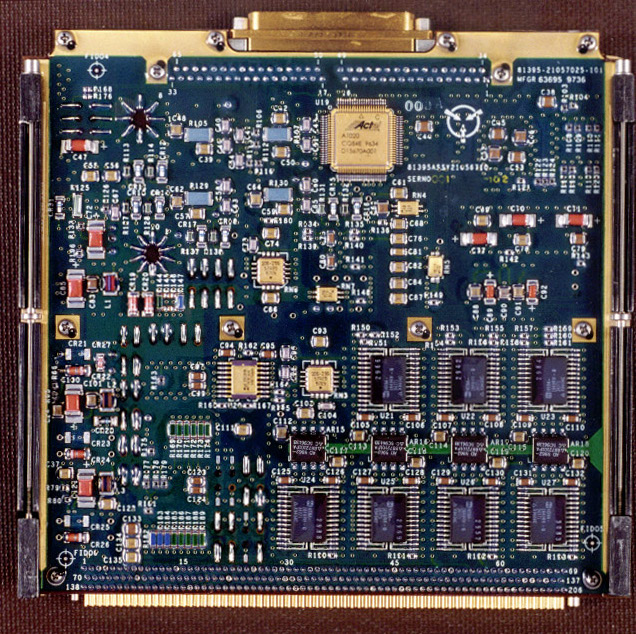 AIRS ADM engineering data collection board, backside