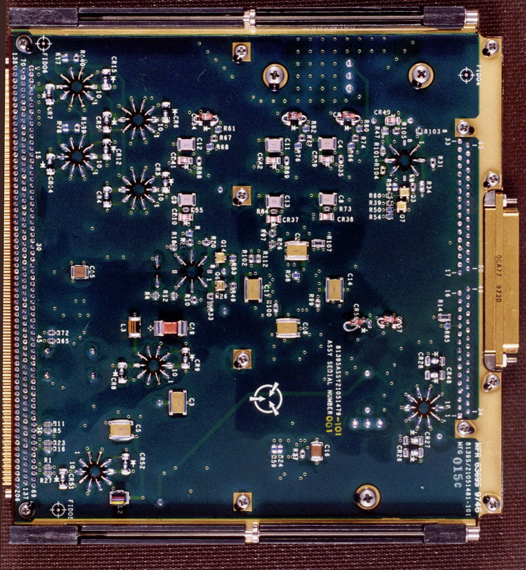 AIRS ADM adjustable mirror actuator (AMA) and Earth Shield board, backside