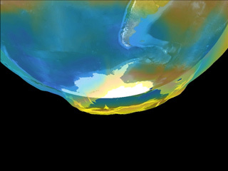 Ozone Burden During Antarctic Winter, August through September 2005 | AIRS