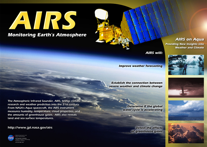 Poster: AIRS Monitoring Earth's Atmosphere