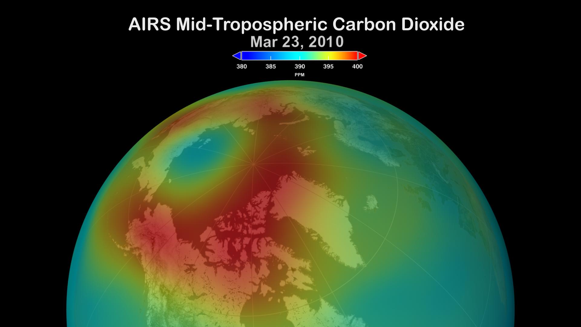 Arctic Carbon Dioxide, March 23, 2010